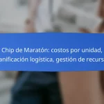 Chip de Tiempo: costos de implementación, logística de seguimiento, análisis de rentabilidad